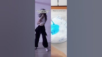 Make a slime ball and Dance #music #dance #asmr #sleep #musicdance