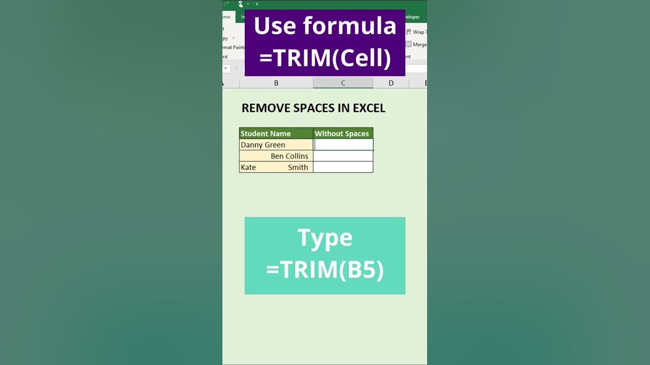 shortcut-to-remove-unwanted-spaces-in-excel-tips-tricks-youtube
