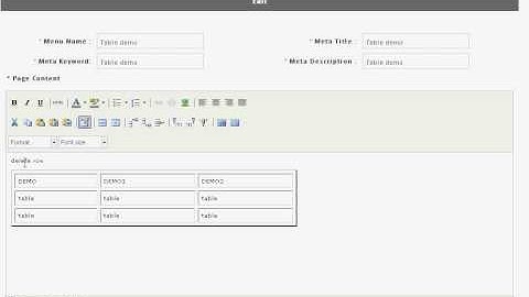 How to use table featuer in tinyMCE