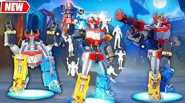 MEGAZORD doing Glitched Built-In Emote & Funny Dances Fortnite シ