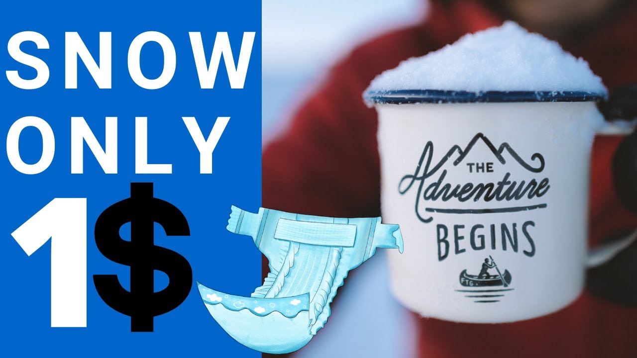 How to Make Artificial Snow At Home? Fake Snow Make Snow With Baby Diaper YouTube