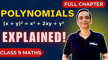 Polynomials Class 9 Maths | NCERT Chapter 2 | Exercise 2.1, 2.2, 2.3 & 2.4 Solutions | CBSE 2025