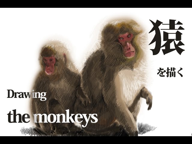 サルの絵を描く Drawing The Monkeys Youtube