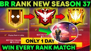 Br Rank Season 37 | Free Fire Solo Rank Push Tips And Tricks | How To Push Rank In Free Fire | ff