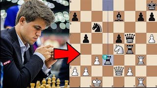 Carlsen Brilliant Tactical Rook Sacrifice Shocked the chess World !
