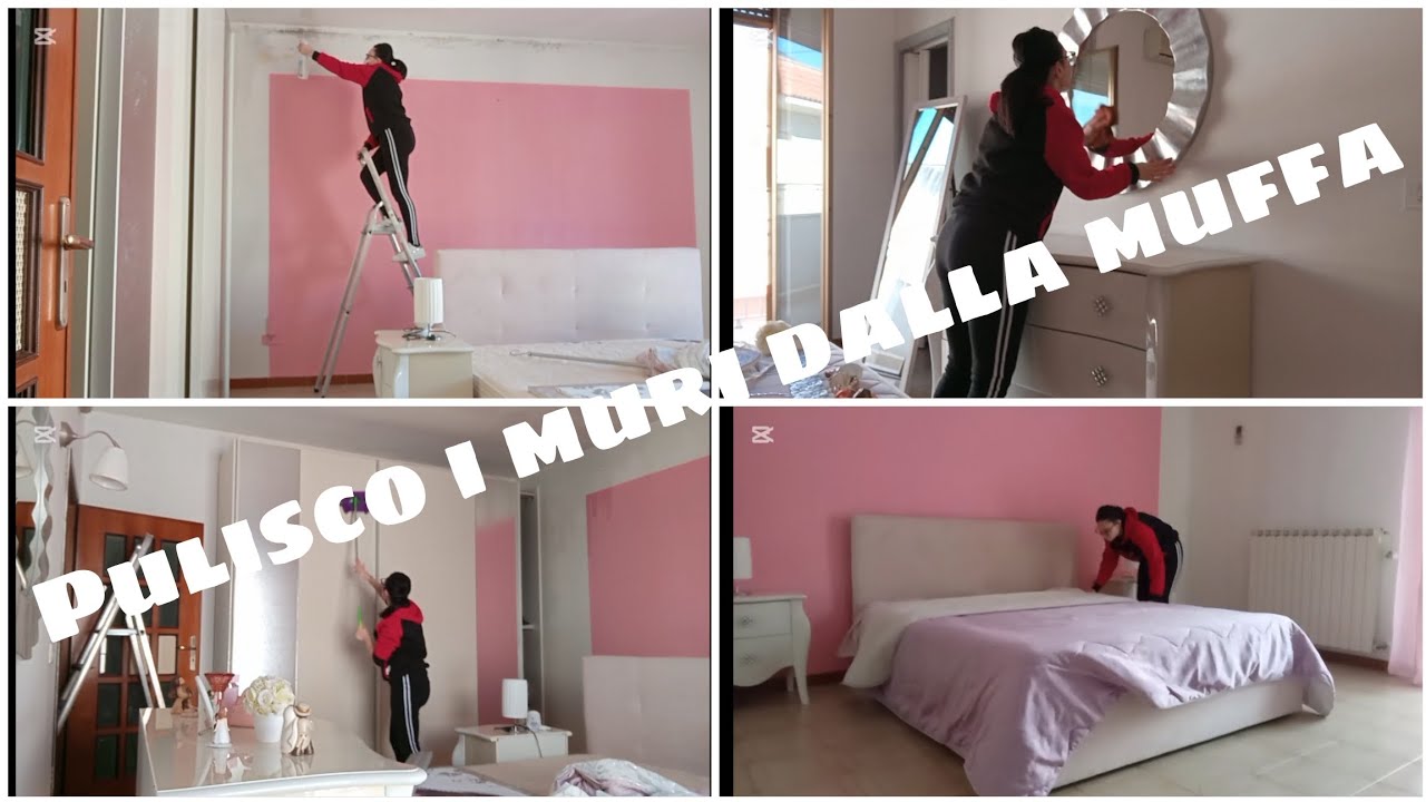 Я очищаю стены от плесени 😷🦠 и убираю всю свою комнату 🧴🧽🪣