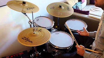 Zildjian Low volume L80 and Remo silent stroke review on Tama Metro Jam
