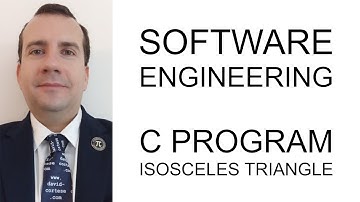SOFTWARE ENGINEERING 🖥️ C PROGRAM 💻 ISOSCELES TRIANGLE