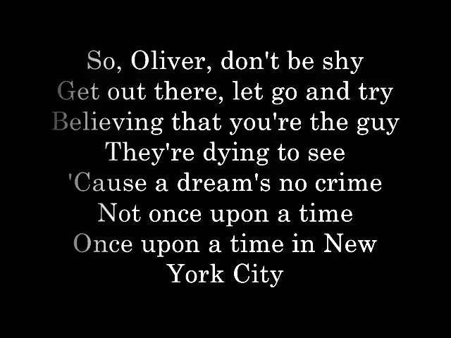 Once Upon A Time In New York City Lyrics Youtube