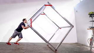MAKING A GIANT FRAME FOR A 3D PRINTER (from scratch) - GIANT 3D PRINTER BUILD PT. 1