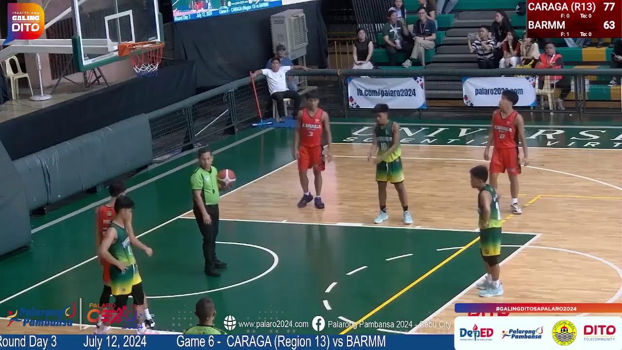 Basketball 5x5 Secondary Boys (July 12, 2024) DAVRAA(Region11) vs R1AA ...
