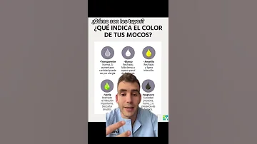 ¿De qué color es un moco sano?