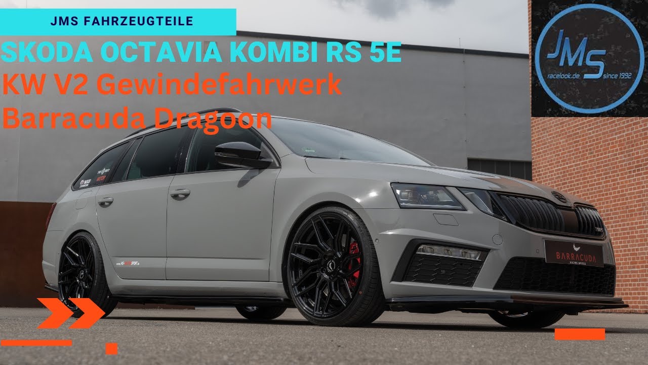 JMS Tuning für den Skoda Octavia 5E . Fahrwerk, Leistungsteigerung, Auspuff  und BArracuda Wheels 