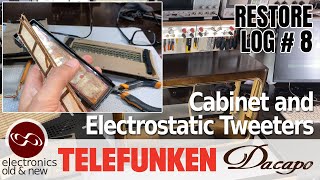 Restoring the cabinet, and re-foaming the electrostatic tweeters. Telefunken Dacapo 9 part 8.