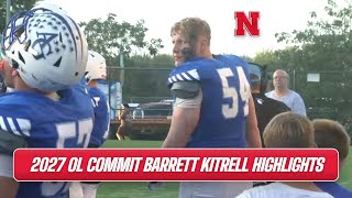 Nebraska Football OL commit Barrett Kitrell highlights vs Roncalli Catholic I GBR