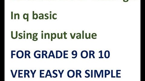 how to find area of rectangle in qbasic[nepali] example