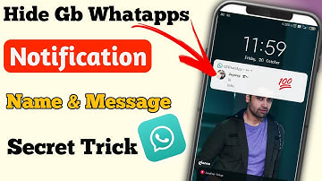 How to hide whatsapp notification | Whatsapp message notification hide kaise kare | Gb whatsapp