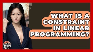 What Is A Constraint In Linear Programming? - Socialism Explained