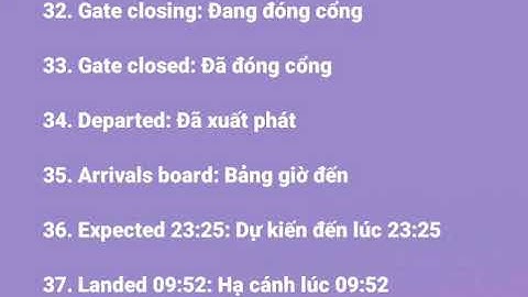 15. TIẾNG ANH GIAO TIẾP CƠ BẢN TẠI SÂN BAY