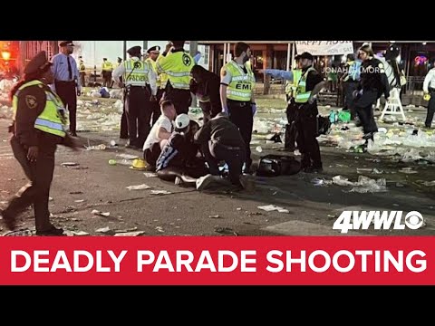 Panic after deadly shooting on New Orleans parade route