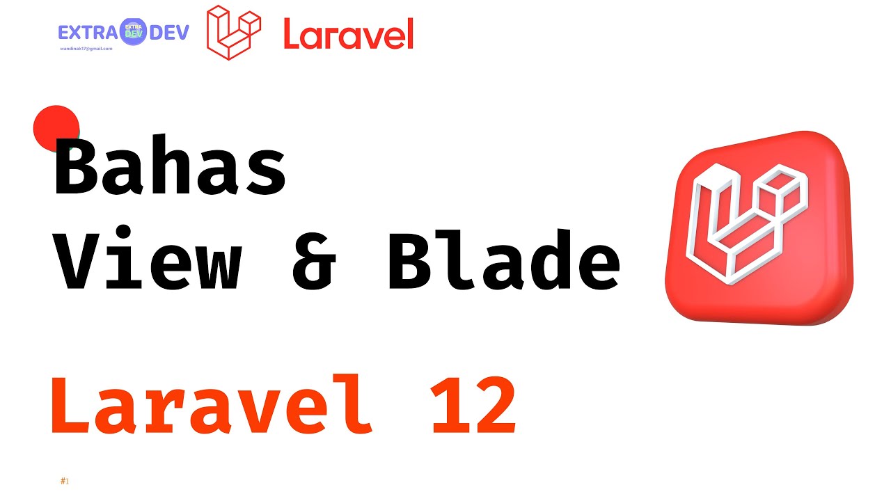 Belajar view dan laravel blade di Laravel 12 - YouTube