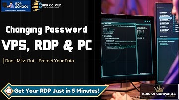 How to change VPS, RDP, & PC Password by RDP School ( RDP X Cloud )