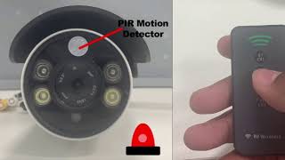 Demonstration Of The Pir Alarm Intrusion Detection Hd Camera-Ihdirbfiopir-1080 Ihdirbfiopir-5Mp