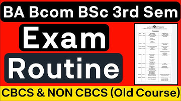 BA Bcom BSc 3rd Sem Exam Routine 2022 | Gauhati University latest notification
