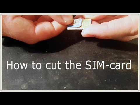 Video: How to make a microSIM out of a SIM card with your own hands?