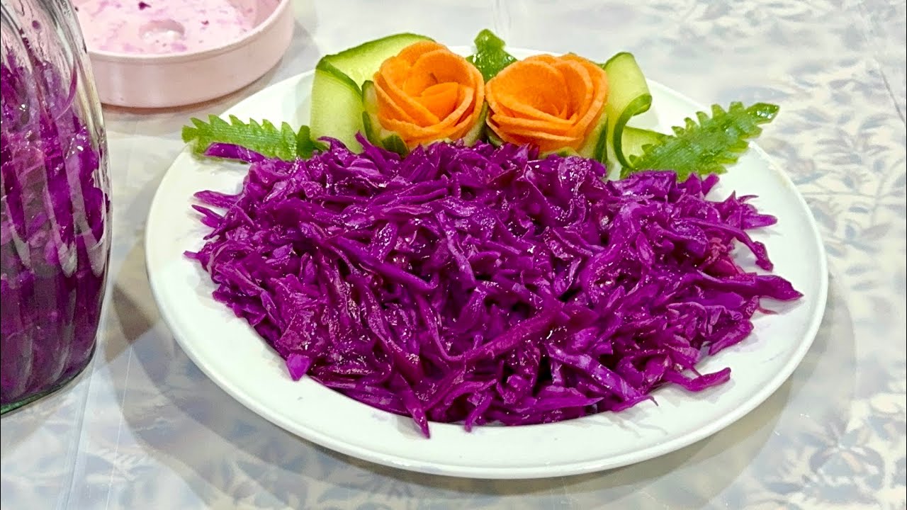 مقبلات لهانه الحمره _ مخلل اللهانه بدون الخل  باقل من الدقائق 