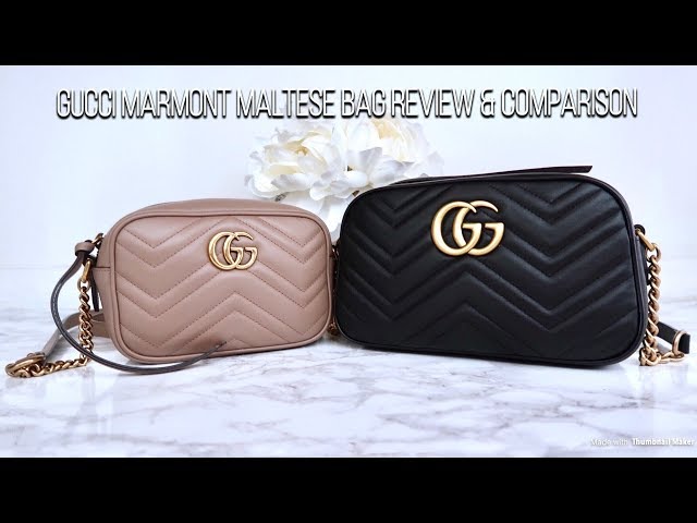 GUCCI MARMONT COMPARISON  SMALL VS MEDIUM 