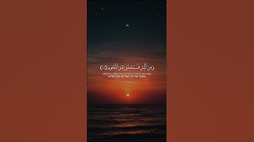 Surah At-Tur [48-49] - سورة الطور [٤٨-٤٩]  @NoCreditQuranOverlay #quran #allah #islam #قرآن #الله