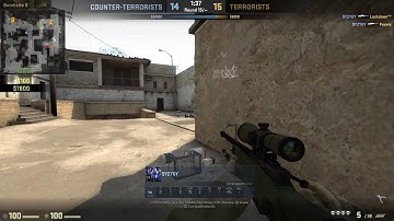 ESEA.net COTW: one push 1v5 awp ace to overtime