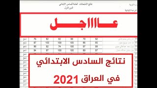 عاجل .. نتائج الصف السادس الابتدائي 2021 في بغداد والمحافظات