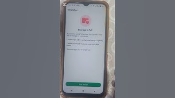 Whatsapp Storage is full To continue using Whatsapp  facw up at least MB of storage on your device