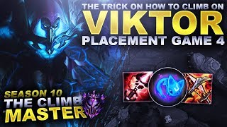 THE TRICK ON HOW TO CLIMB ON VIKTOR! - Season 10 Climb to Master  | League of Legends