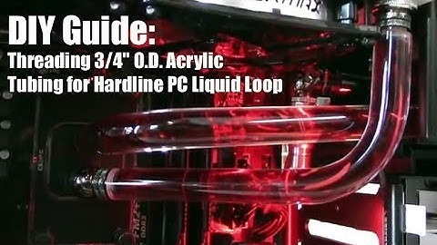 Threading 3/4" OD, 1/2" ID Acrylic Liquid Tubing PC, TheModZoo.com