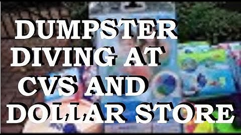 What Does CVS Throw Away?!  In The Dumpster at CVS and the Dollar Store!