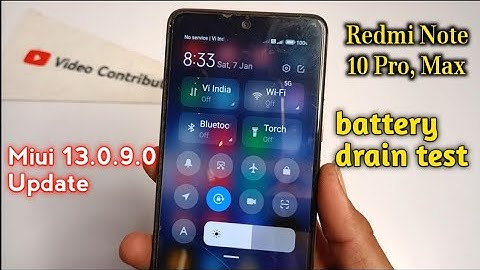 Redmi Note 10 Pro Battery drain Test After miui 13.0.9.0 Update | Very Bad Results | 100% to 0%