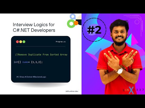 LeetCode | C# Interview Questions - Remove Duplicates from Sorted Array || #2
