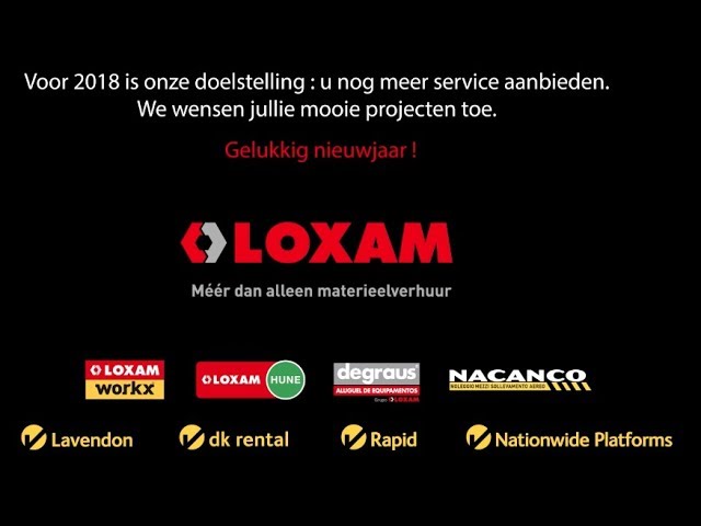 Loxam - Gelukkig nieuwjaar 2018