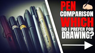 Pen Comparison - Ballpoint,Gel,Isograph,Fineliner,Technical,Fountain