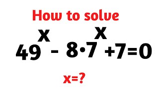 A Nice Exponential Olympiad Equation Can you Solve This