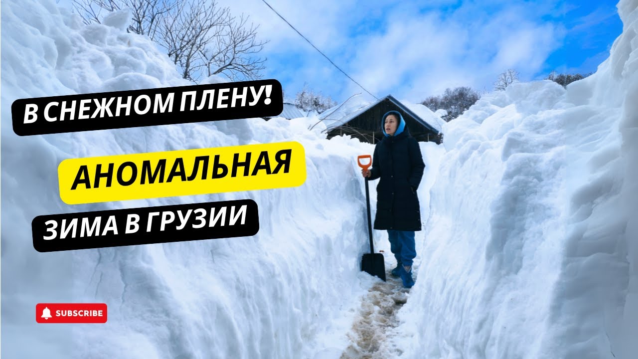#22 В СНЕЖНОМ ПЛЕНУ! Аномальная зима в Грузии