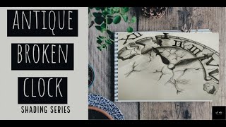 Sketching an antique broken clock