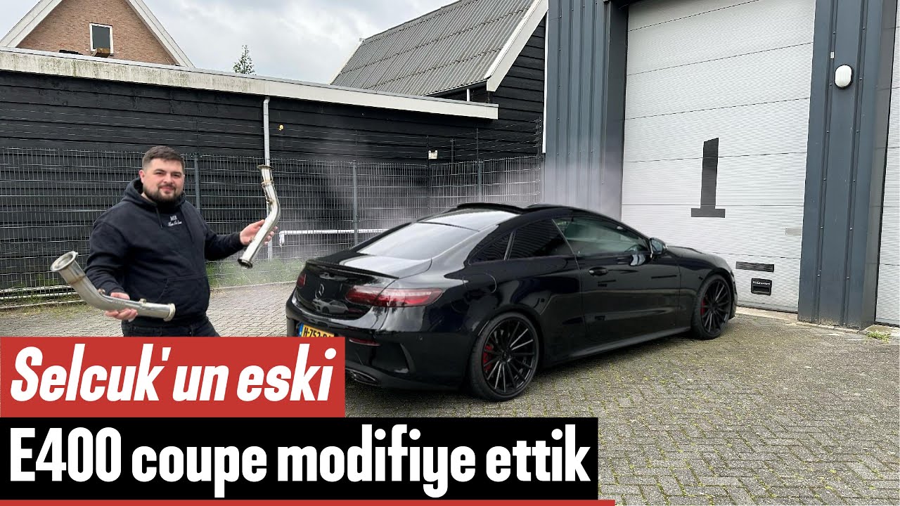 Mercedes E400 Coupe Modifiye Ettik - Kendi Markamdan Downpipe Taktik & Guzel EGZOZ Sesi Yaptık