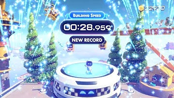 ASTRO BOT Building Speed Speedrun in 28.959 - Former World Record!
