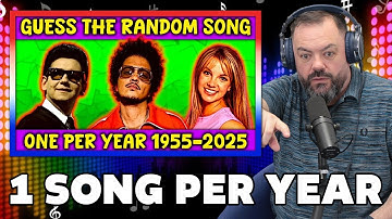Guess the Song - ONE Random Song PER YEAR (1955-2025) | Music Quiz REACTION | OFFICE BLOKES REACT!!