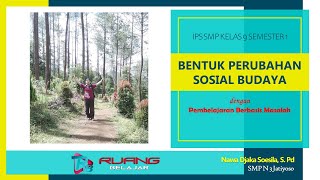 Bentuk Perubahan Sosial Budaya