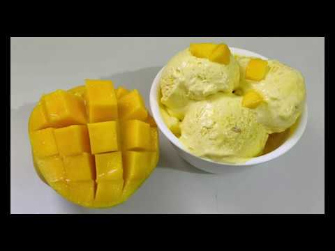 Mango Ice-Cream In Lock-Down Without Cream, Beater, Condensed Milk | मैंगो आइसक्रीम बनाए बिना क्रीम| | You Tube